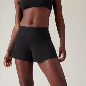Athleta black Makani swim shorts/bottom NWT